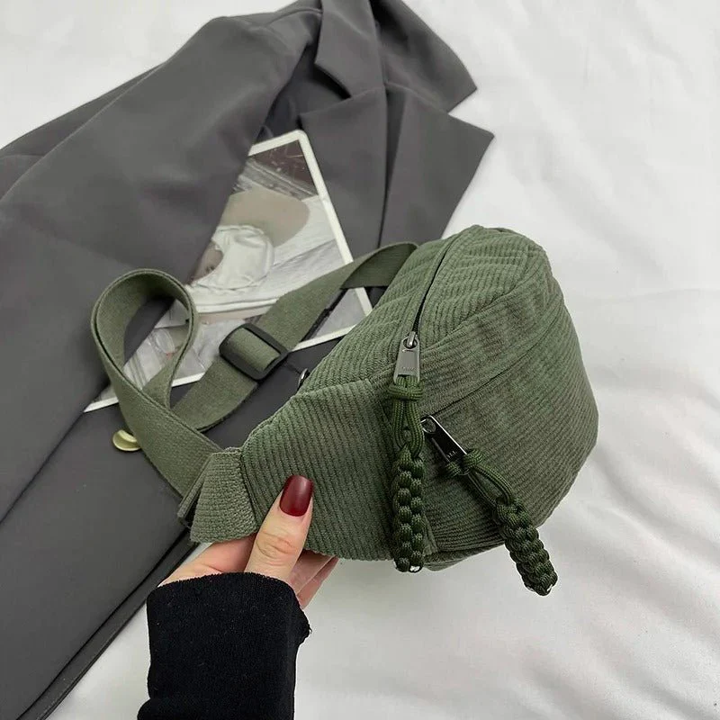 SAC BANANE VELOURS FEMME DÉCONTRACTÉ – Image 9
